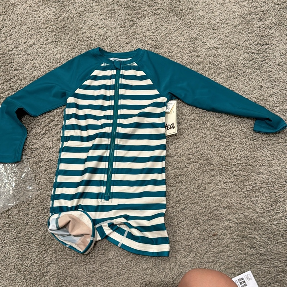 brand new with tags Tea Collection unisex swimsuit 4T
